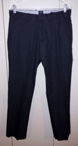 Gap Tailored Khakis Men&#39;s Casual Navy Plaid PANTS-31x30-WORN ONCE-NICE - £10.30 GBP