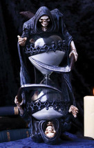 Soul Harvester Time Waits For No Man Gothic Grim Reaper With Scythe Sand Timer - £31.35 GBP