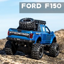 New 1:32 Ford Raptor F150 Alloy Diecast Car Model Toys Sound Light Toy Pickup Tr - £17.72 GBP