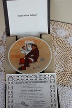 Knowles 1983 Rockwell Classic Collector Plate - Santa in the Subway - CO... - £6.39 GBP