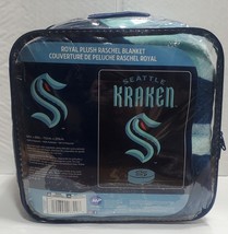 Seattle Kraken Plush 60&quot; by 80&quot; Twin Size Raschel Blanket - NHL - €40,23 EUR