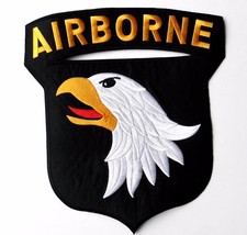 ARMY 101st AIRBORNE SCREAMING EAGLES EMBROIDERED PATCH 11.5 INCHES - $16.99