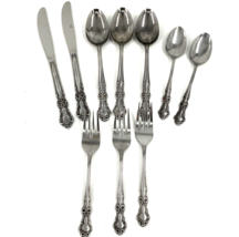 Ecko Eterna Mary Graham Stainless Flatware Lot 10 Pieces Spoons Forks Knives - £14.47 GBP