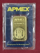 Gold Bar APMEX 1 Ounce Fine Gold 999.9 In Sealed Assay - £1,679.09 GBP