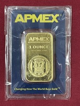 Gold Bar APMEX 1 Ounce Fine Gold 999.9 In Sealed Assay - £1,682.71 GBP