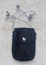 Vintage 90’s Esprit Heart Logo Mini Crossbody Chain Strap Purse Bag - £17.29 GBP