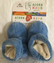 Acorn Toddler Moccasin Slippers Size 12-18M Non Slip Sole NEW French Blu... - £15.70 GBP