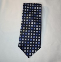 Foggia Silk Tie - 100% silk - Handmade - Blue, Lt blue, and Dark Blue - £7.86 GBP