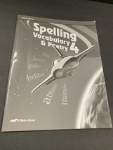 A Beka Book Spelling Vocabulary &amp; Poetry 4 Teacher Test Key Paperback - £2.94 GBP