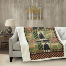 Timberland Festive Sherpa Blanket - $153.43 CAD