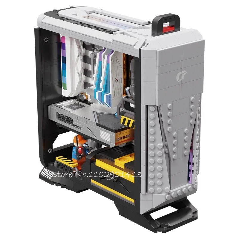 New Creative Game Machine Building Block Toy Igame PC Computer Host Building - £73.60 GBP