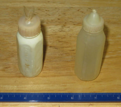 Qty 2 Vintage Baby Doll Nursing Bottles -  1 Minefeed and 1 marked Hong Kong - £6.28 GBP