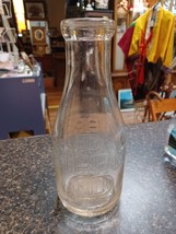 Milk Bottle Pierce Milk Dairy Buffalo NY Erie County Quart Embossed - $29.69