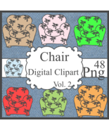 Chair Digital Clipart Vol. 2 - $37.30 MXN