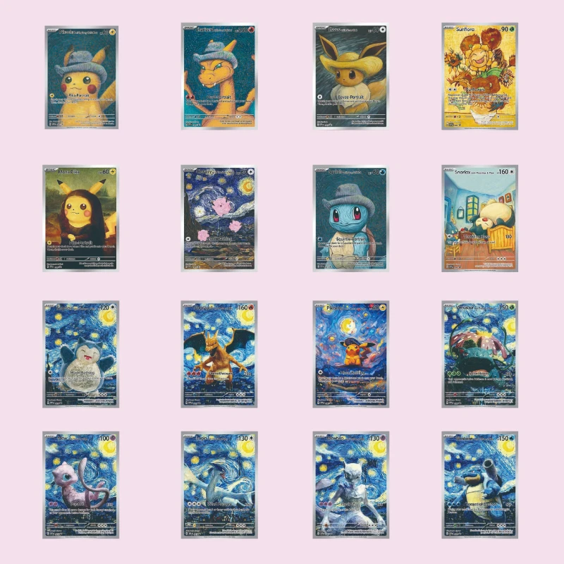 Pokemon Pikachu Collect Cards Van Gogh Museum Pikachu Ibka Dutch Charizard - £13.55 GBP+
