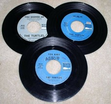 The Turtles 45 Rpm Record Lot Of 3 You Showed Me Let Me Be You Baby White Whale - £15.97 GBP