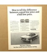 1972 Marlboro Filter Cigarettes Cowboy Toyota Test Price Print Ad 10.5x13&quot; - £5.62 GBP