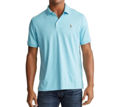 Polo Ralph Lauren Men&#39;s Classic Fit Soft Cotton Polo in Beach Aqua Heather-XXL - £50.82 GBP