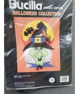 Bucilla Plastic Canvas Halloween Witch Fright Night Wall Hanging #6029 - £22.70 GBP