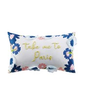Jla Home Take Me to Paris 14 x 20 Inches Decorative Pillow,Take Me To Paris - £33.63 GBP