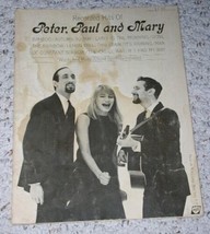 Peter Paul And Mary Recorded Hits Of Songbook Vintage 1962 Pepamar Music Corp. - £31.63 GBP