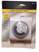 New Indoor Timer Switch with 2-Grounded Outlets 15 amp Defiant Model 458... - $7.57