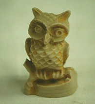 Owl Bird Shadow Box Shelf Decor Resin Figurine Unknown Maker - $9.89