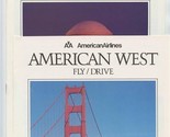 American Airlines Fly Drive American West and American East Brochures 1985  - $17.82