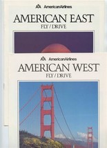 American Airlines Fly Drive American West and American East Brochures 1985  - $17.82