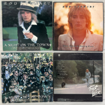 Lot of 2 Rod Stewart Vinyl Records: A Night Of The Town, Foot Loose &amp; Fancy Free - £6.01 GBP