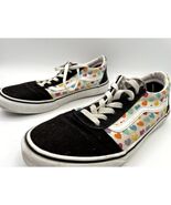 VANS Missy Old Skool Black Rainbow Hearts Lace up sneakers Girls Size 6 ... - $29.45