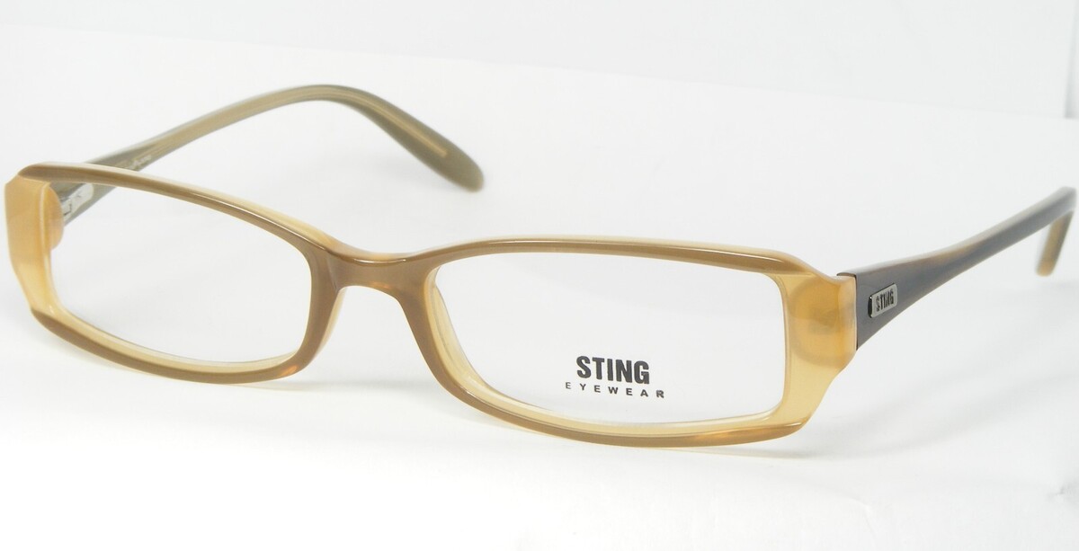 Sting VS6285 Von De Rigo 6MY Olive-Brown/Beige Brille 50-17-140mm - $56.42
