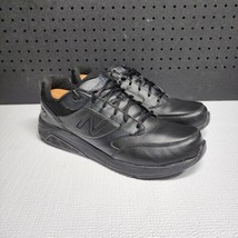 New Balance 928BK3 Men&#39;s Size US 14 D Black Leather Comfort Walking Shoes - $49.49