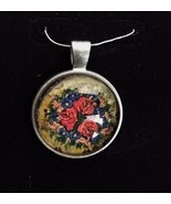 Design 27 Polish necklace or pierced earrings Pendant w/ Glass Cabochon ... - £3.36 GBP