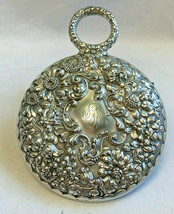 Vtg Sterling Silver FD&amp;S Handheld Victorian Repousse Mirror 324.66g Jewelry - £438.02 GBP