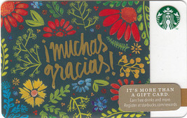 Starbucks 2014 I Muchas Gracias! Collectible Gift Card New No Value - £2.34 GBP
