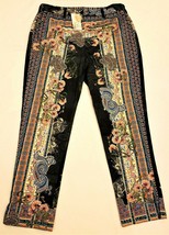Johnny Was Viva Printed Twill Pants Sz-12 Multicolor - £143.52 GBP