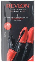 1 Revlon Travel Collection 3 Ct Ultimate All In 1 Blackest Black Mascara &amp; Liner - £20.59 GBP