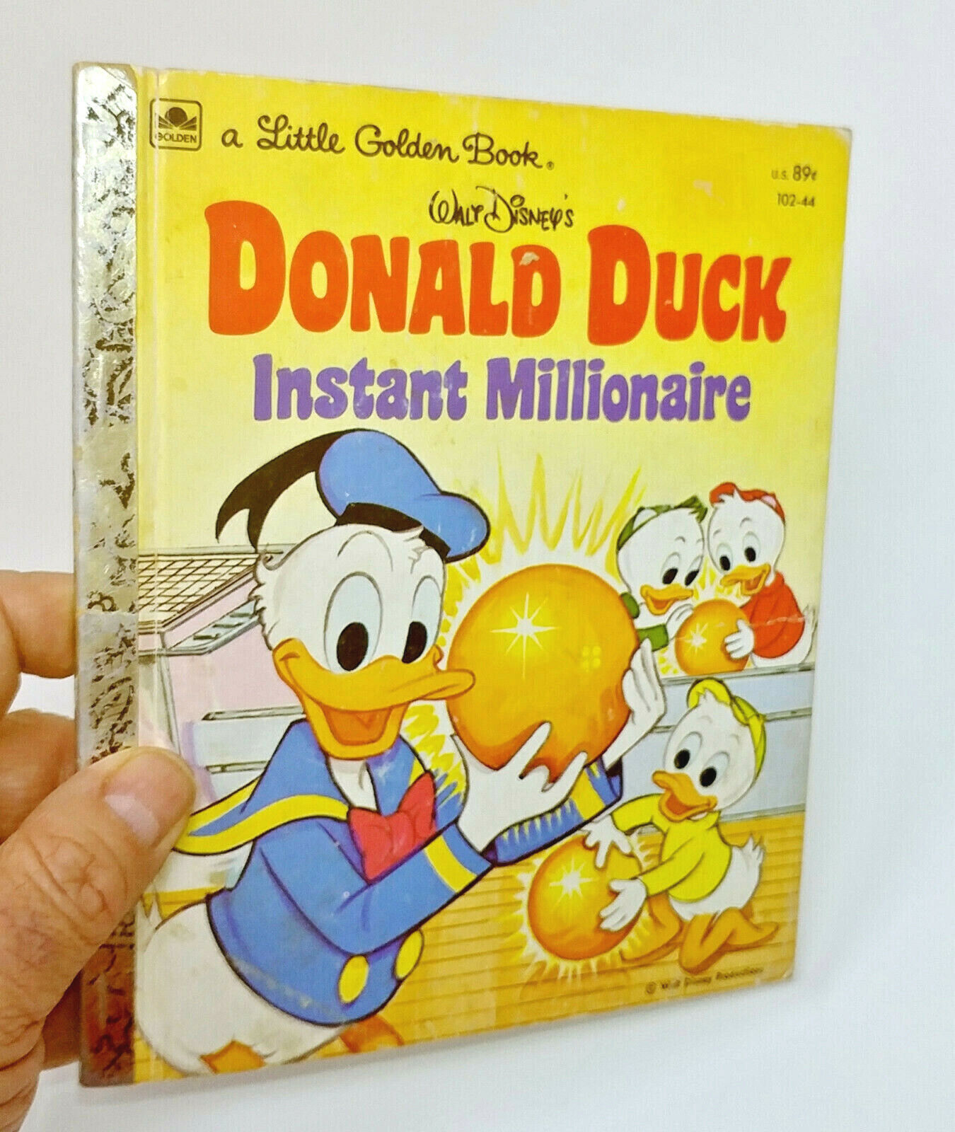 Primary image for Vintage Little Golden Book Donald Duck Instant Millionaire by Walt Disney