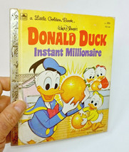Vintage Little Golden Book Donald Duck Instant Millionaire by Walt Disney - £8.95 GBP
