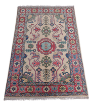 Authentic Hand-Knotted Turkish Anatolian Rug - 3x5 Area Rug - £226.64 GBP