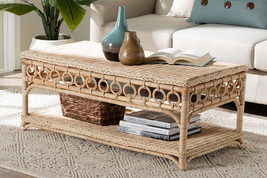 June Natural Rattan Coffee Table - $7,865.05 MXN