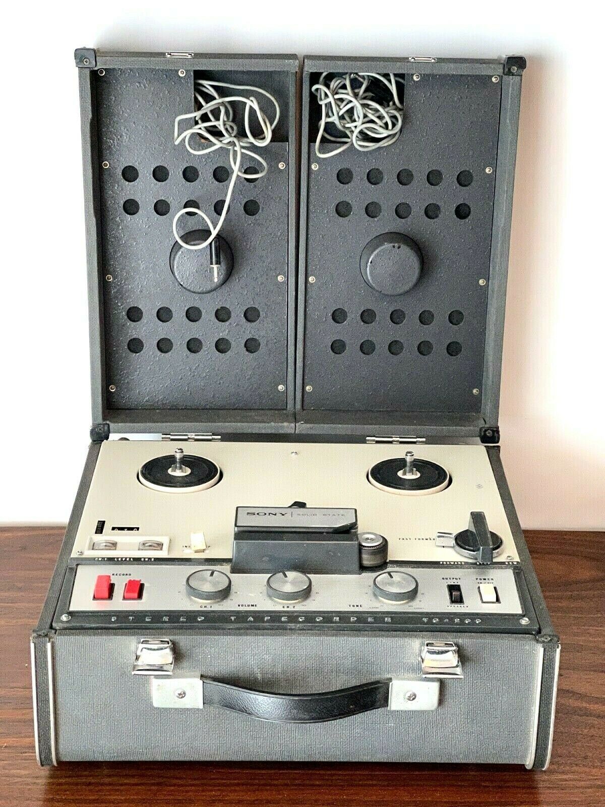 Pair of Vintage Sony Reel to Reel Speakers (UNTESTED