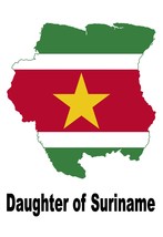 Daughter of Suriname Surinamese Country Map Flag Poster High Quality  - £5.51 GBP+