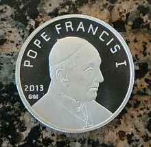 Pope Francis Vatican City 1 Oz .999 Fine Silver Collectors Round w/ Capsule - £32.94 GBP