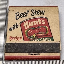 Rare Matchbook  Beef Stew With Hunt’s Tomato Sause  Recipe Inside   gmg ... - $24.75
