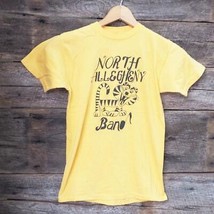 Vintage North Allegheny Haut École Pittsburgh Bande Simple Couture T-Shirt - £40.61 GBP