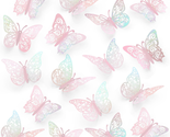 Butterfly Decorations, 3 Sizes 3 Styles, Butterfly Wall Decor, 72 Pcs Bu... - $20.50