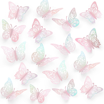 Butterfly Decorations, 3 Sizes 3 Styles, Butterfly Wall Decor, 72 Pcs Butterfly - £12.90 GBP
