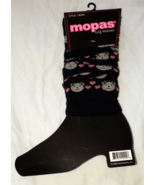 Mopas Women&#39;s Fall Winter Leg Warmers 20 Inch Black W Bear Heads New - $19.87 CAD